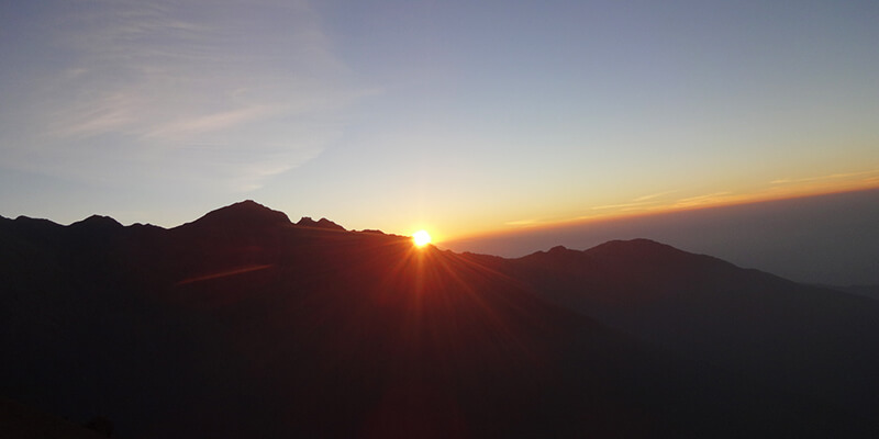 sunrise view from poon hill